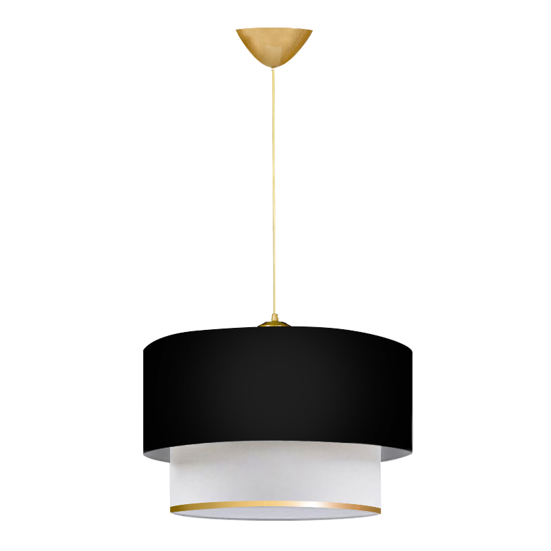 Φωτιστικό οροφής Barnhart Megapap υφασμάτινο μονόφωτο χρώμα μαύρο/χρυσό 30x20x70εκ. Φωτιστικό οροφής Barnhart Megapap υφασμάτινο μονόφωτο χρώμα μαύρο/χρυσό 30x20x70εκ.