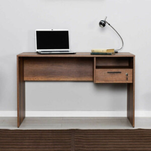 Γραφείο εργασίας Concept Megapap χρώμα καρυδί 120x60x75εκ. - Image 3