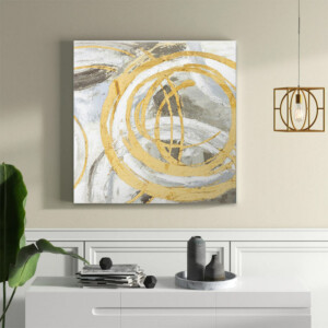 Πίνακας σε καμβά "Exotic Circles" Megapap ψηφιακής εκτύπωσης 50x50x3εκ. - Image 2