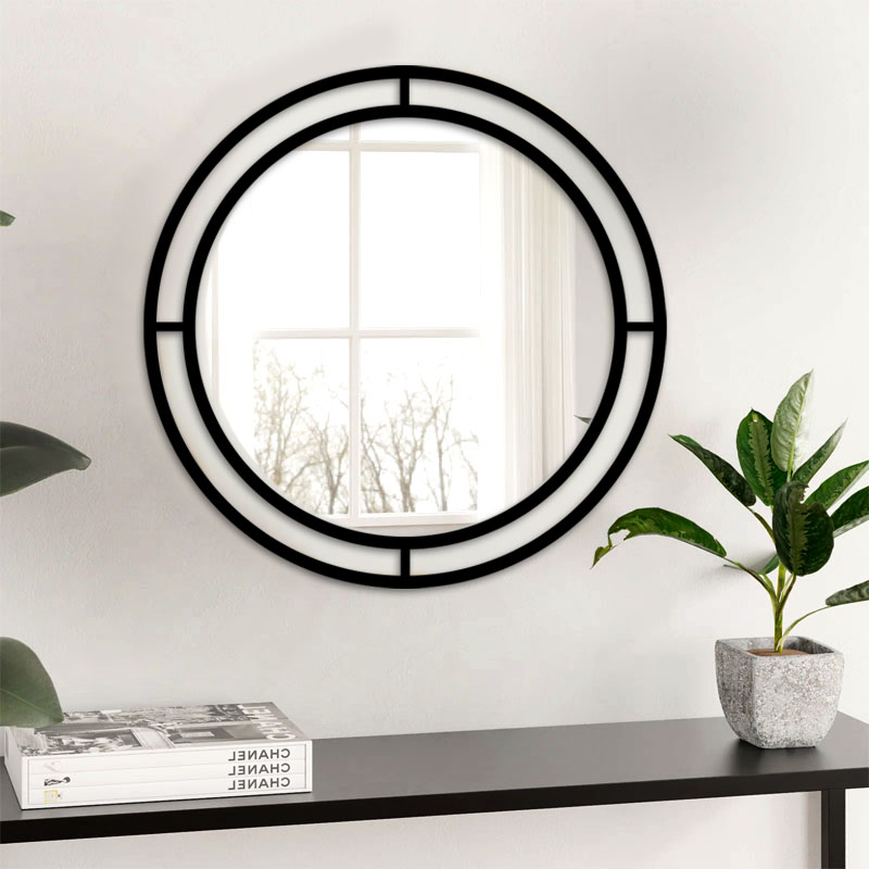 Καθρέφτης τοίχου Bubble Megapap αλουμινίου χρώμα μαύρο 57x2x57εκ. Καθρέφτης τοίχου Bubble Megapap αλουμινίου χρώμα μαύρο 57x2x57εκ.