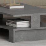 Τραπεζάκι σαλονιού Mansu Megapap χρώμα γκρι ρετρό 80x50x27εκ. - Image 3