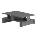 Τραπεζάκι σαλονιού Mansu Megapap χρώμα γκρι ρετρό 80x50x27εκ. - Image 4