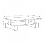 Τραπεζάκι σαλονιού Mansu Megapap χρώμα γκρι ρετρό 80x50x27εκ. - Image 5