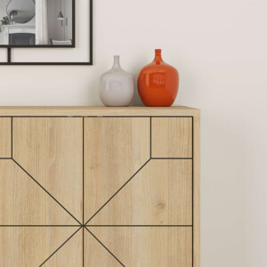 Μπουφές Dune Megapap χρώμα sapphire oak 123x35x77,4εκ. - Image 4