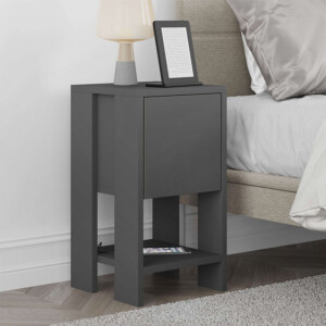 Κομοδίνο Ema Megapap χρώμα ανθρακί 30x30x55εκ.