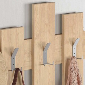 Κρεμάστρα τοίχου Wave Megapap χρώμα φυσικό οξιάς 64x4x81εκ. - Image 2