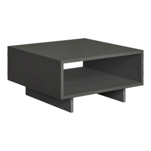 Τραπεζάκι σαλονιού Hola Megapap χρώμα ανθρακί 60x60x32εκ. - Image 3