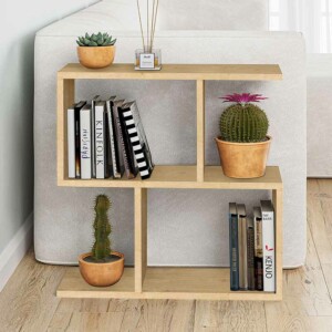 Βοηθητικό τραπεζάκι Homemania Megapap χρώμα sapphire oak 60x20x60εκ. - Image 2