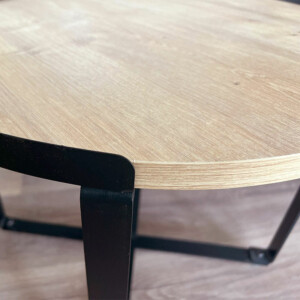 Σετ τραπεζάκια σαλονιού Davis Megapap 2τμχ. χρώμα φυσικό οξιάς 70x69x46εκ. - Image 3