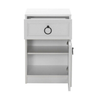 Κομοδίνο Hampton Megapap χρώμα λευκό 40x38x63εκ. - Image 5