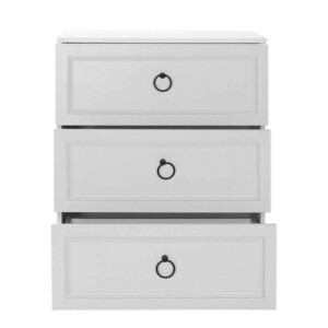 Συρταριέρα Hampton Megapap χρώμα λευκό 72x44x93εκ. - Image 4