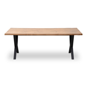 Τραπέζι Walter Megapap Mdf - μεταλλικό χρώμα ακακίας 200x100x75εκ. - Image 4