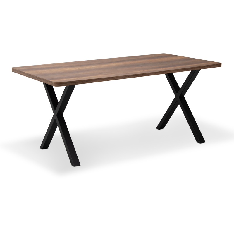 Τραπέζι Jeremy Megapap Mdf - μεταλλικό χρώμα καρυδί 140x80x75εκ. Τραπέζι Jeremy Megapap Mdf - μεταλλικό χρώμα καρυδί 140x80x75εκ.