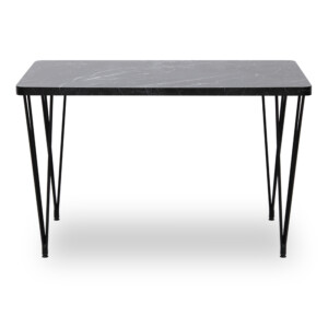 Τραπέζι Roger Megapap Mdf - μεταλλικό χρώμα μαύρο εφέ μαρμάρου 120x70x75εκ. - Image 3