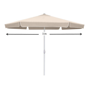 Ομπρέλα κήπου Capri Megapap αλουμινίου χρώμα εκρού Ø3m. - Image 8