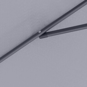 Ομπρέλα κήπου Capri Megapap αλουμινίου χρώμα ανθρακί Ø3m. - Image 4