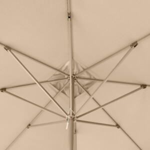 Ομπρέλα κήπου Dylan Megapap αλουμινίου χρώμα εκρού 3x3m. - Image 4