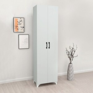 Ντουλάπα - Παπουτσοθήκη Lilly Megapap χρώμα λευκό 49x32x178εκ. - Image 2