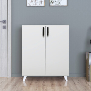 Ντουλάπι κουζίνας/μπάνιου - Παπουτσοθήκη Lilly Megapap χρώμα λευκό 72x32,5x88εκ. - Image 3