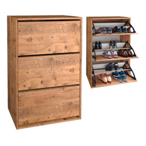 Παπουτσοθήκη Nave Megapap 18 ζευγών χρώμα pine oak 73