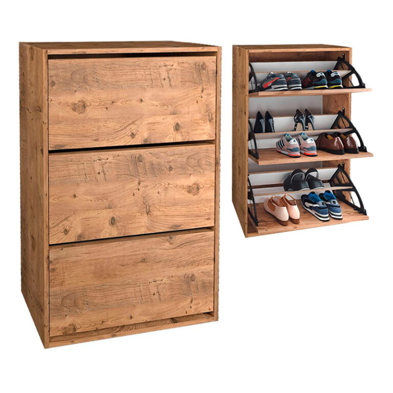 Παπουτσοθήκη Nave Megapap 18 ζευγών χρώμα pine oak 73