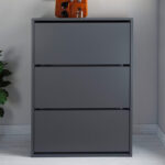 Παπουτσοθήκη Nave Megapap 18 ζευγών χρώμα ανθρακί 73,6x24x110εκ. - Image 5