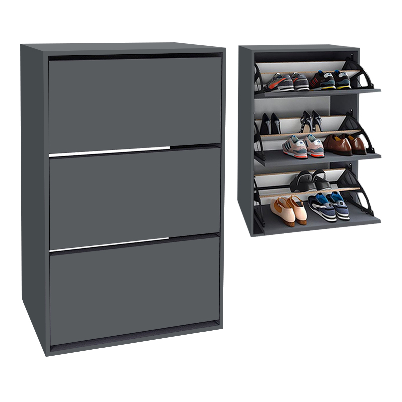 Παπουτσοθήκη Nave Megapap 18 ζευγών χρώμα ανθρακί 73 Παπουτσοθήκη Nave Megapap 18 ζευγών χρώμα ανθρακί 73