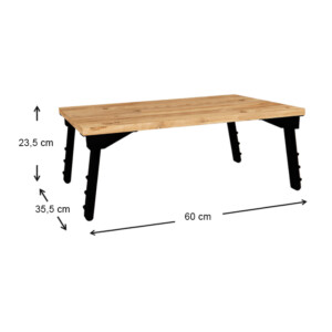 Τραπεζάκι laptop Sidon Megapap χρώμα pine oak 60x35,5x23,5εκ. - Image 4