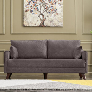 Καναπές Bella Megapap διθέσιος υφασμάτινος χρώμα καφέ 177x81x85εκ. - Image 2