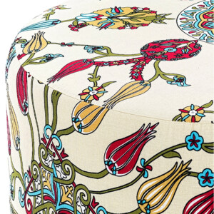 Σκαμπώ Rimini Megapap υφασμάτινο πολύχρωμο 65x65x40εκ. - Image 3