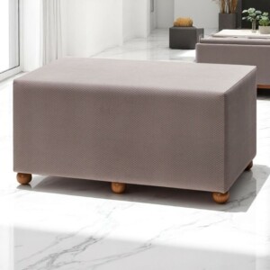 Σκαμπώ Genma Megapap υφασμάτινο χρώμα ανοιχτό γκρι 80x40x40εκ. - Image 2