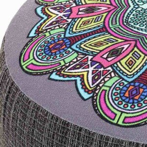 Σκαμπώ Enna Megapap υφασμάτινο χρώμα γκρι 40x40x42εκ. - Image 3