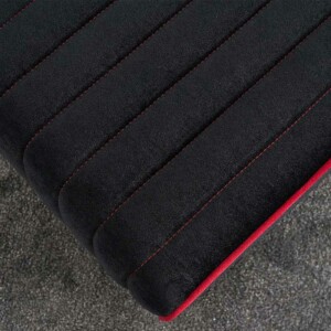 Σκαμπώ Mona Megapap βελούδινο χρώμα μαύρο 40x40x40εκ. - Image 3