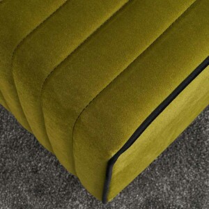 Σκαμπώ Mona Megapap βελούδινο χρώμα πράσινο 40x40x40εκ. - Image 3