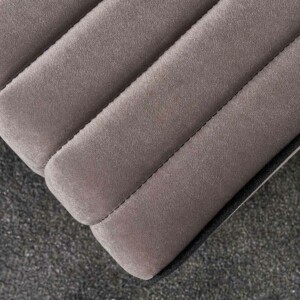 Σκαμπώ Mona Megapap βελούδινο χρώμα γκρι 40x40x40εκ. - Image 3