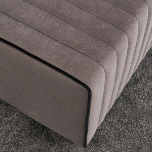 Σκαμπώ Mabel Megapap βελούδινο χρώμα γκρι 80x40x40εκ. - Image 3