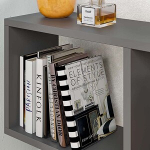 Τραπεζάκι βοηθητικό Homemania Megapap χρώμα ανθρακί 60x20x60εκ. - Image 3