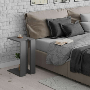 Τραπεζάκι βοηθητικό Muju Megapap χρώμα ανθρακί 30x40x57εκ. - Image 3