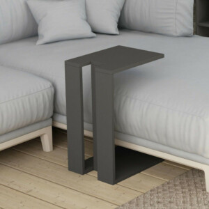 Τραπεζάκι βοηθητικό Muju Megapap χρώμα ανθρακί 30x40x57εκ.