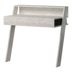 Γραφείο εργασίας Cowork Megapap χρώμα λευκό αντικέ 94x50x91εκ. - Image 4