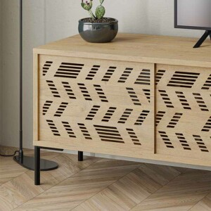 Έπιπλο τηλεόρασης Dionysos Megapap χρώμα sapphire oak 170x45x48,6εκ. - Image 4