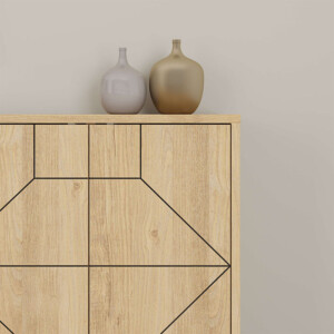 Μπουφές Dune Megapap χρώμα sapphire oak 184x35x77,4εκ. - Image 4