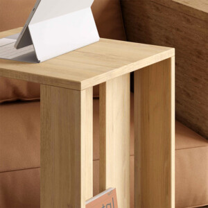 Τραπεζάκι βοηθητικό Edi Megapap χρώμα sapphire oak 37x45x60εκ. - Image 3