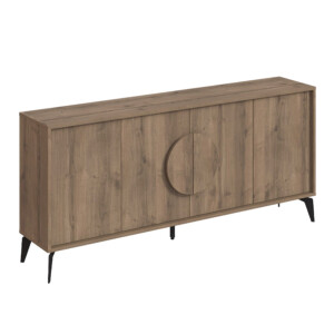 Μπουφές Gora Megapap χρώμα ανοιχτό καρυδί 180x35,6x82εκ. - Image 5