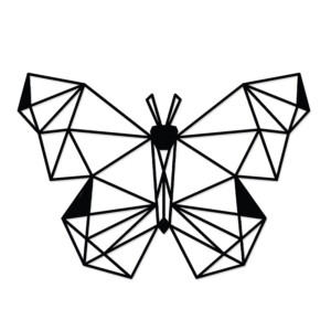 Διακοσμητικό τοίχου Butterfly Megapap μεταλλικό χρώμα μαύρο 50x2x35εκ. - Image 2