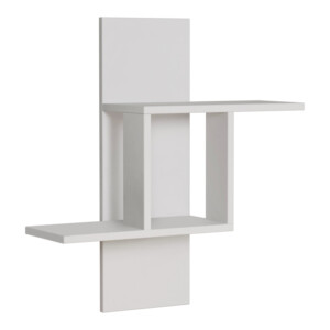 Ραφιέρα τοίχου Mill Megapap χρώμα λευκό 64x20x70εκ. - Image 2