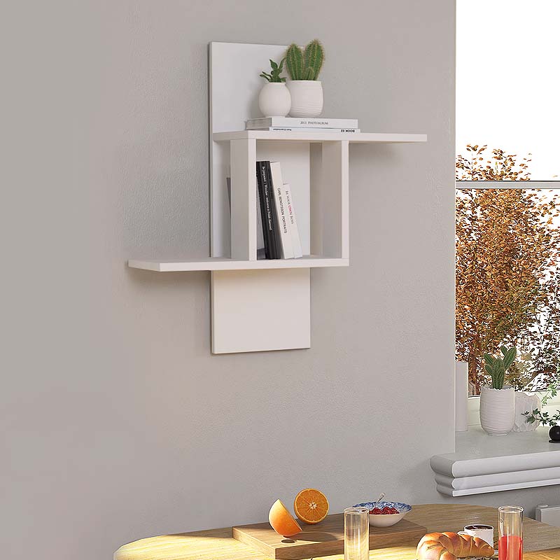 Ραφιέρα τοίχου Mill Megapap χρώμα λευκό 64x20x70εκ. Ραφιέρα τοίχου Mill Megapap χρώμα λευκό 64x20x70εκ.