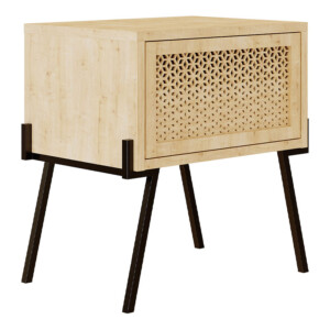 Κομοδίνο Naive Megapap χρώμα sapphire oak 48x34x51εκ. - Image 4