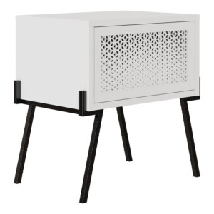 Κομοδίνο Naive Megapap χρώμα λευκό 48x34x51εκ. - Image 4