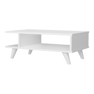 Τραπεζάκι σαλονιού Titus Megapap χρώμα λευκό 80x45x30εκ. - Image 3